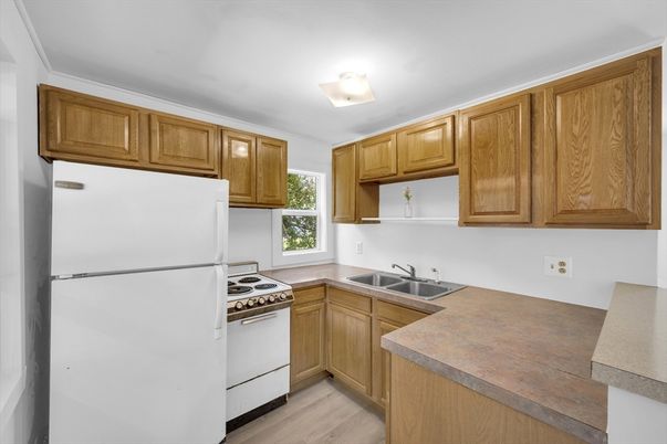 Interior, Kitchen, Wood Texture Flooring