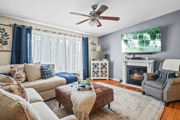 Fireplace, Interior, Living room, Wood Texture Flooring