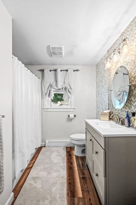 Bathroom, Interior, Wood Texture Flooring