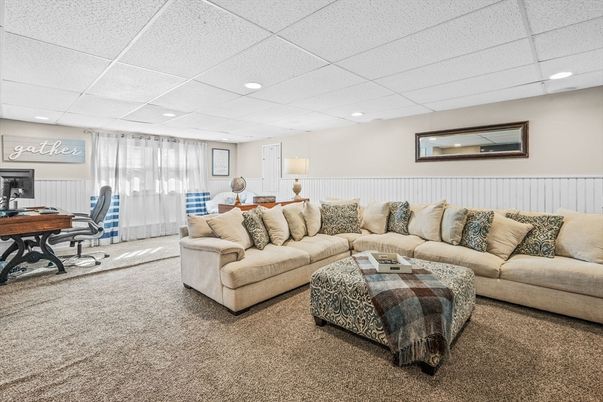 Home Office, Interior, Living room, Recessed Lighting