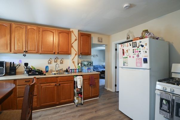 Interior, Kitchen, Wood Texture Flooring