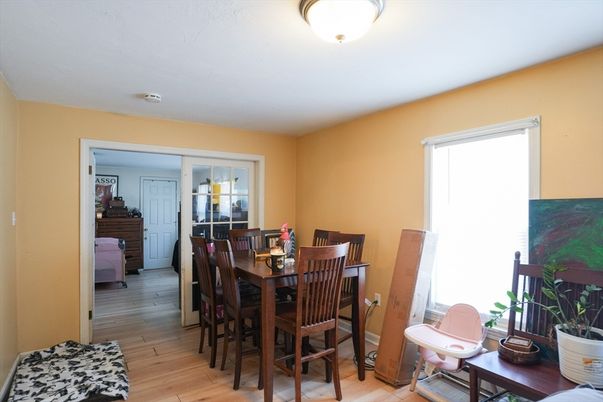 Dining room, Interior, Wood Texture Flooring