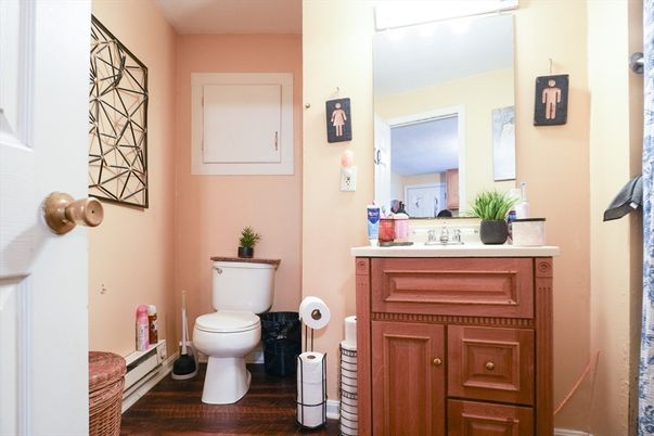 Bathroom, Interior, Wood Texture Flooring