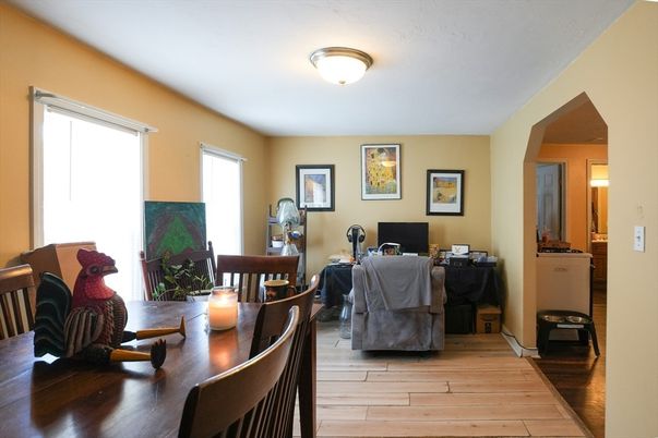 Dining room, Interior, Living room, Wood Texture Flooring