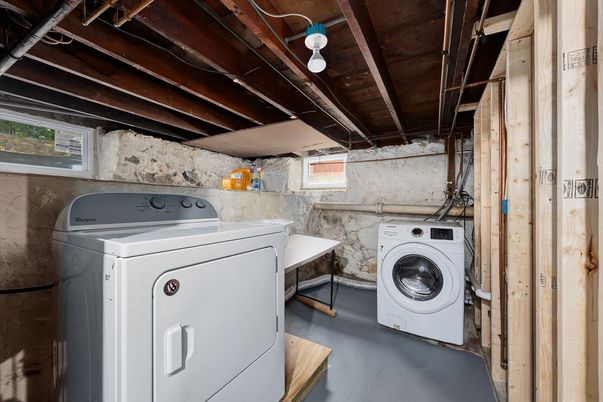 Interior, Utility Closets, Washer, Wooden Beams, Wooden Ceilings