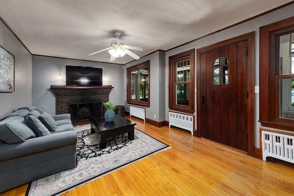 Fireplace, Interior, Living room, Wood Texture Flooring