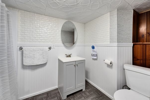 Bathroom, Interior, Wood Texture Flooring