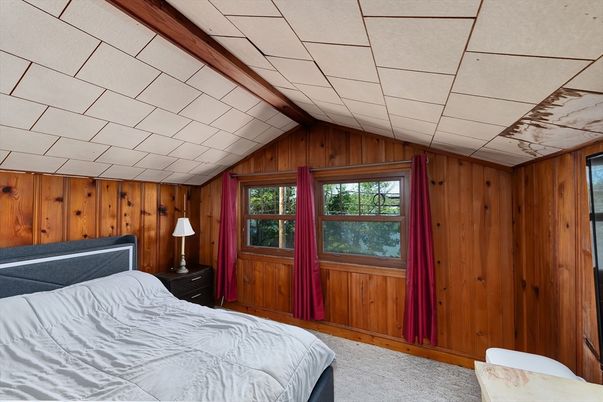 Bedroom, Interior, Wooden Walls