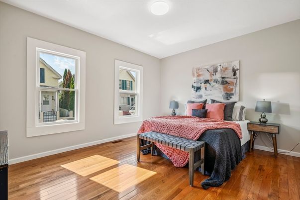 Bedroom, Interior, Wood Texture Flooring