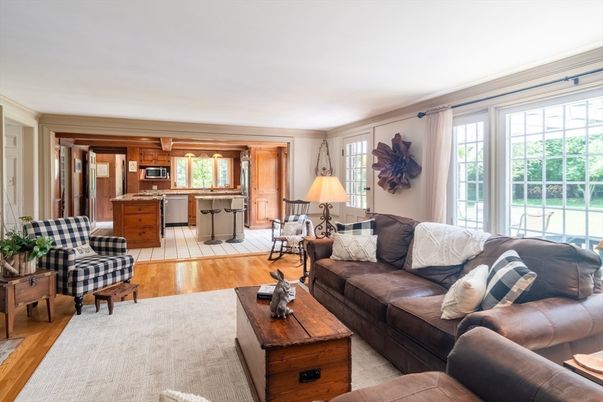 Interior, Kitchen, Living room, Wood Texture Flooring
