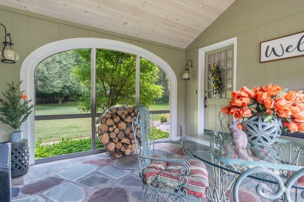 Dining room, Interior, Sun Room, Wooden Ceilings