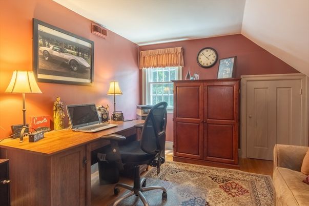 Home Office, Interior, Wood Texture Flooring