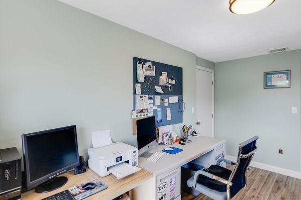 Home Office, Interior, Wood Texture Flooring