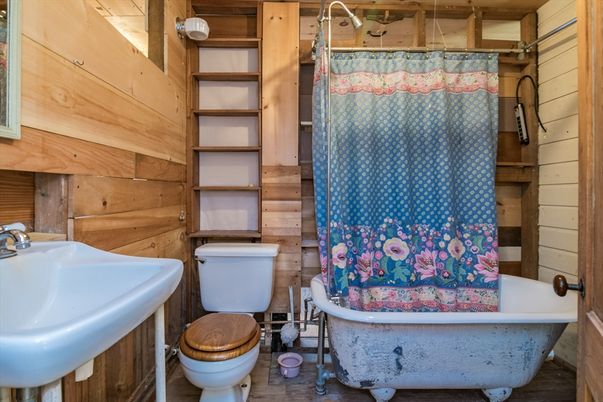 Bathroom, Free Standing Baths, Interior, Wooden Walls