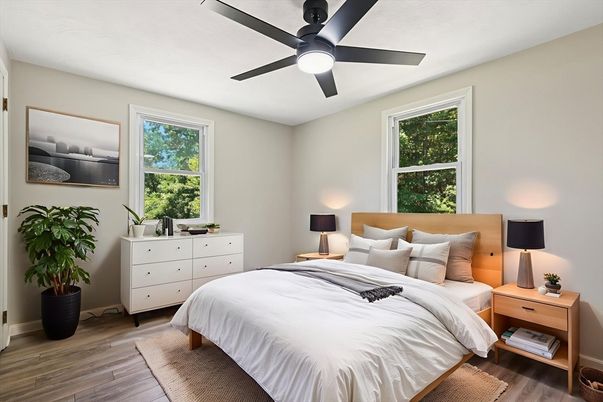 Bedroom, Interior, Wood Texture Flooring