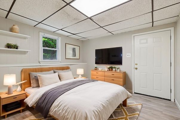 Bedroom, Interior, Wood Texture Flooring