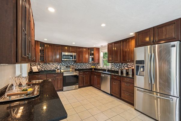 Interior, Kitchen, Recessed Lighting, Stainless Steel Appliances