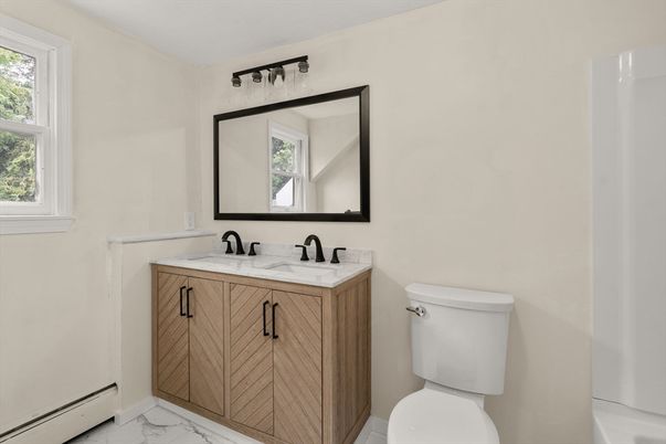 Bathroom, Dual Sink Vanities, Interior, Marble