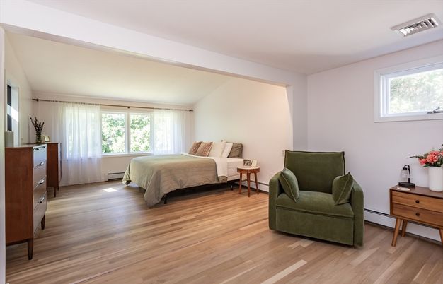 Bedroom, Interior, Wood Texture Flooring