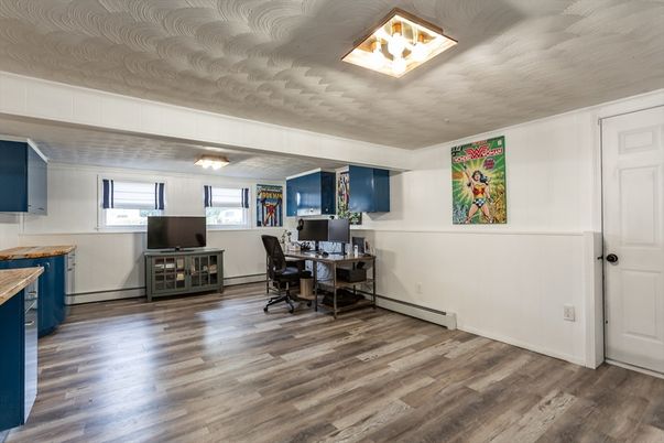 Home Office, Interior, Wood Texture Flooring