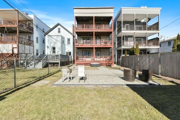 Backyard, Exterior, Facade, Condo Building