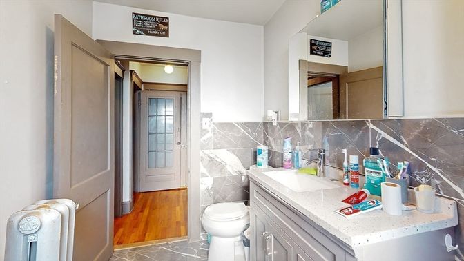 Bathroom, Interior, Wood Texture Flooring