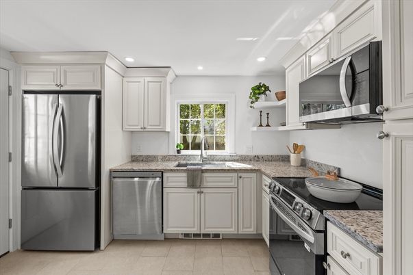 Interior, Kitchen, Recessed Lighting, Stainless Steel Appliances