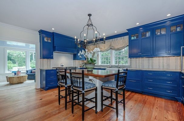 Chandelier, Interior, Kitchen, Recessed Lighting, Wood Texture Flooring