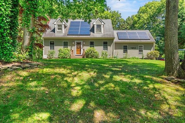 Backyard, Exterior, Facade, Solar Panels, Cape Cod