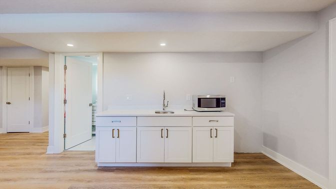Interior, Recessed Lighting, Wood Texture Flooring
