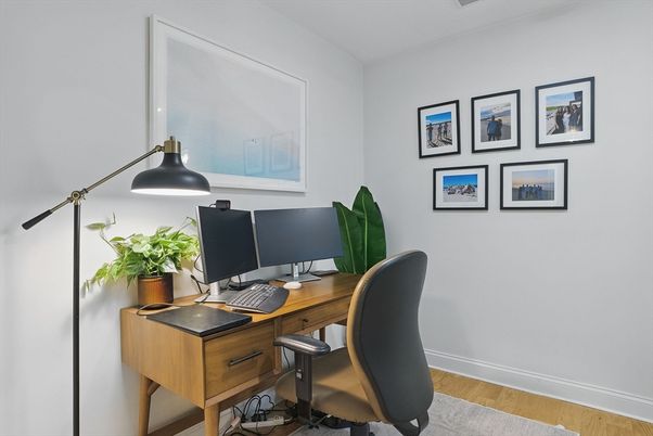 Home Office, Interior, Wood Texture Flooring