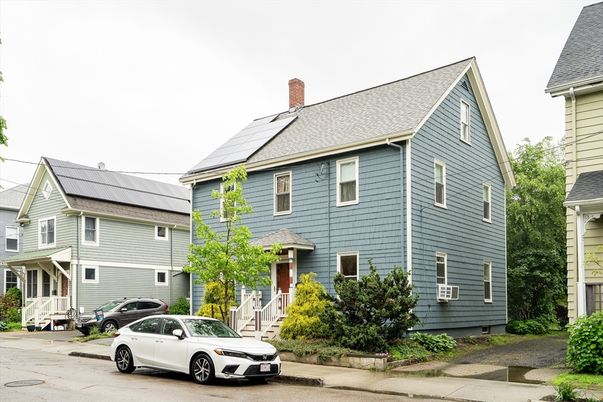 Exterior, Facade, Solar Panels, Queen Anne Victorian