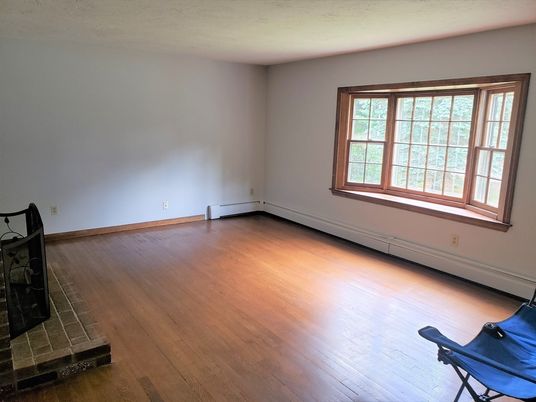 Empty room, Fireplace, Interior, Wood Texture Flooring