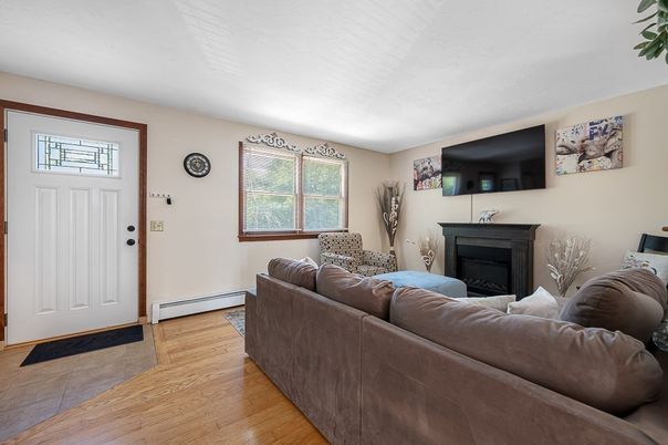 Fireplace, Interior, Living room, Wood Texture Flooring