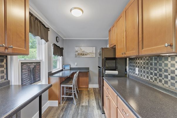 Interior, Kitchen, Wood Texture Flooring