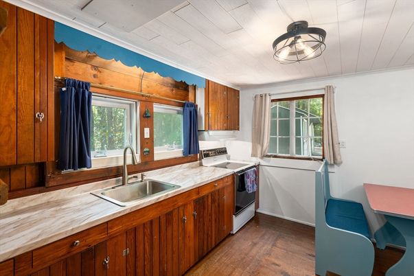 Interior, Kitchen, Wood Texture Flooring