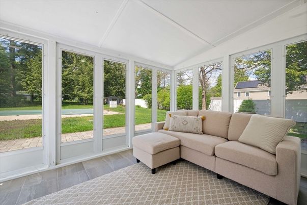 Interior, Sun Room, Wood Texture Flooring