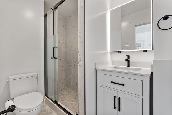 Bathroom, Glass Shower, Interior