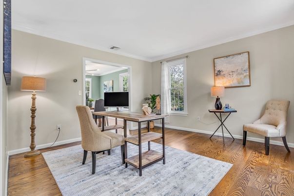 Home Office, Interior, Wood Texture Flooring