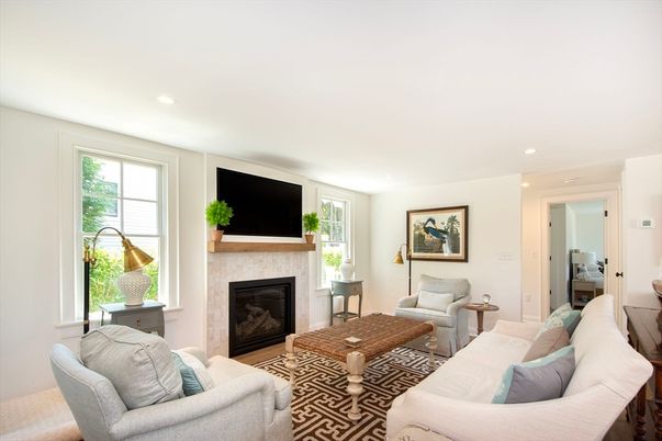 Fireplace, Interior, Living room, Recessed Lighting