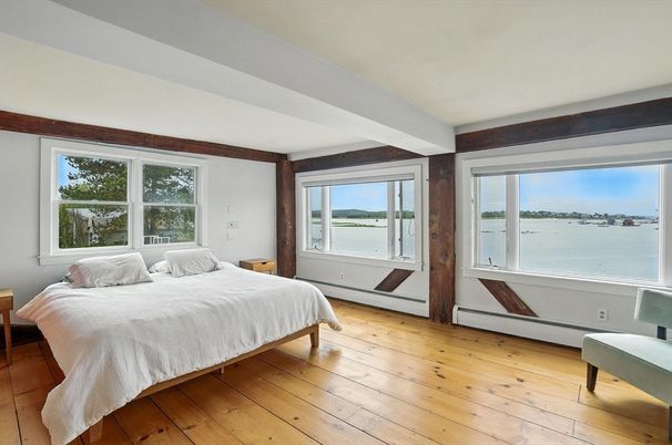 Bedroom, Interior, Water, Wood Texture Flooring