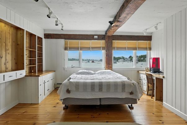 Bedroom, Interior, Water, Wood Texture Flooring