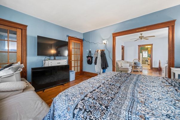 Bedroom, Interior, Wood Texture Flooring