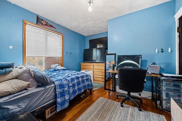 Bedroom, Home Office, Interior, Wood Texture Flooring