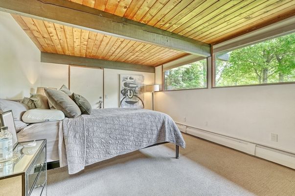 Bedroom, Interior, Wooden Beams, Wooden Ceilings