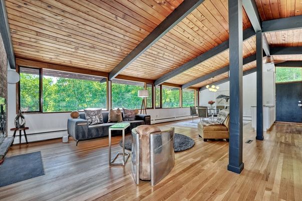 Interior, Living room, Wooden Beams, Wooden Ceilings, Wood Texture Flooring