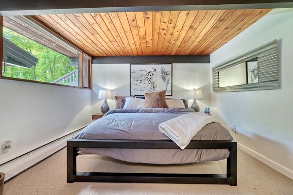 Bedroom, Interior, Wooden Ceilings
