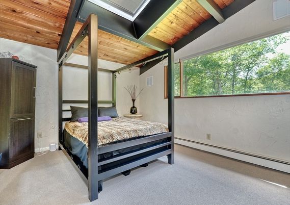 Bedroom, Interior, Wooden Ceilings
