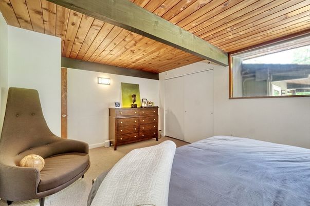 Bedroom, Interior, Wooden Beams, Wooden Ceilings