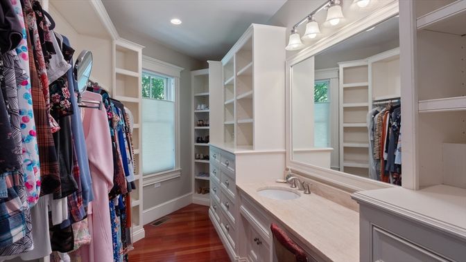 Interior, Recessed Lighting, Walk-in Closets, Wood Texture Flooring